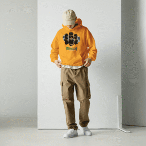Moroccan Swagger Hoodie 2025 – Cat Mafia Streetwear in gold